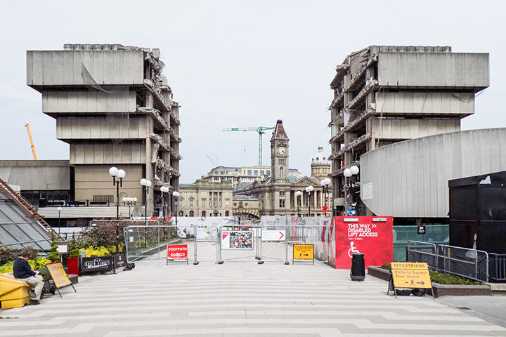 Bild: John Madin: Birmingham City Library, Birmingham, Großbritannien, 1969–1973, 2016 abgerissen, Foto: Jason Hood 